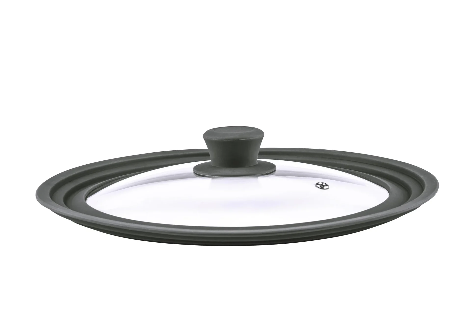 Universal - Glasdeckel mit Silikonrand für 16/18/20cm - 0