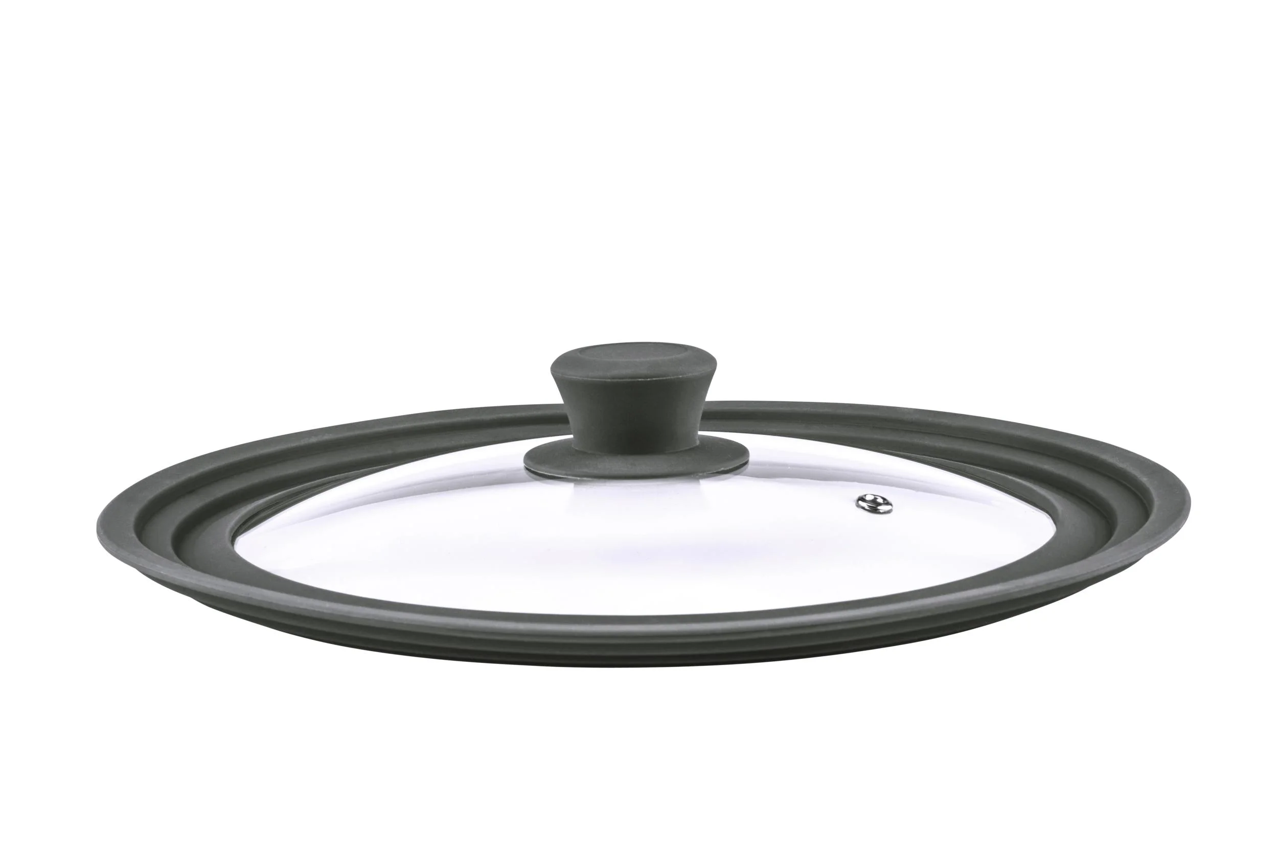 Universal - Glasdeckel mit Silikonrand für 16/18/20cm - 0