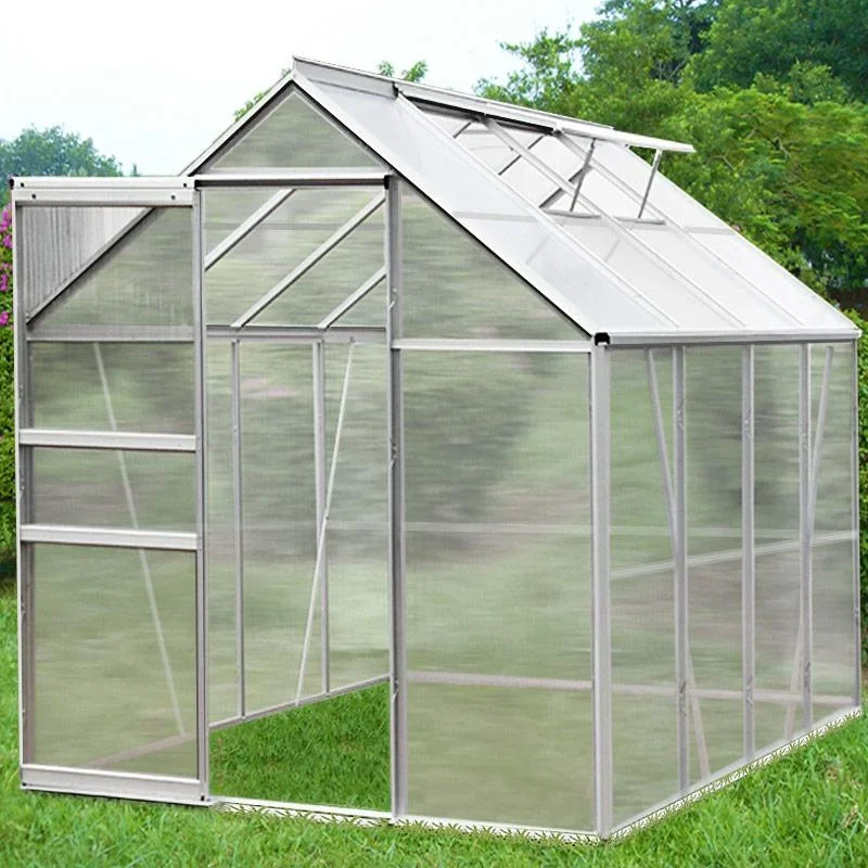 Aluminium Gewächshaus / Wintergarten 7,6m³ mit 2 Oberlichtern - 2