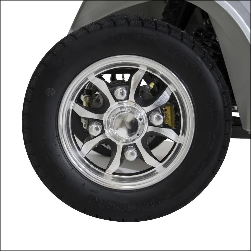 4-Rad E-Mobil Palermo 15 km/h silber inklusive Wind-und Wetterschutz - 5