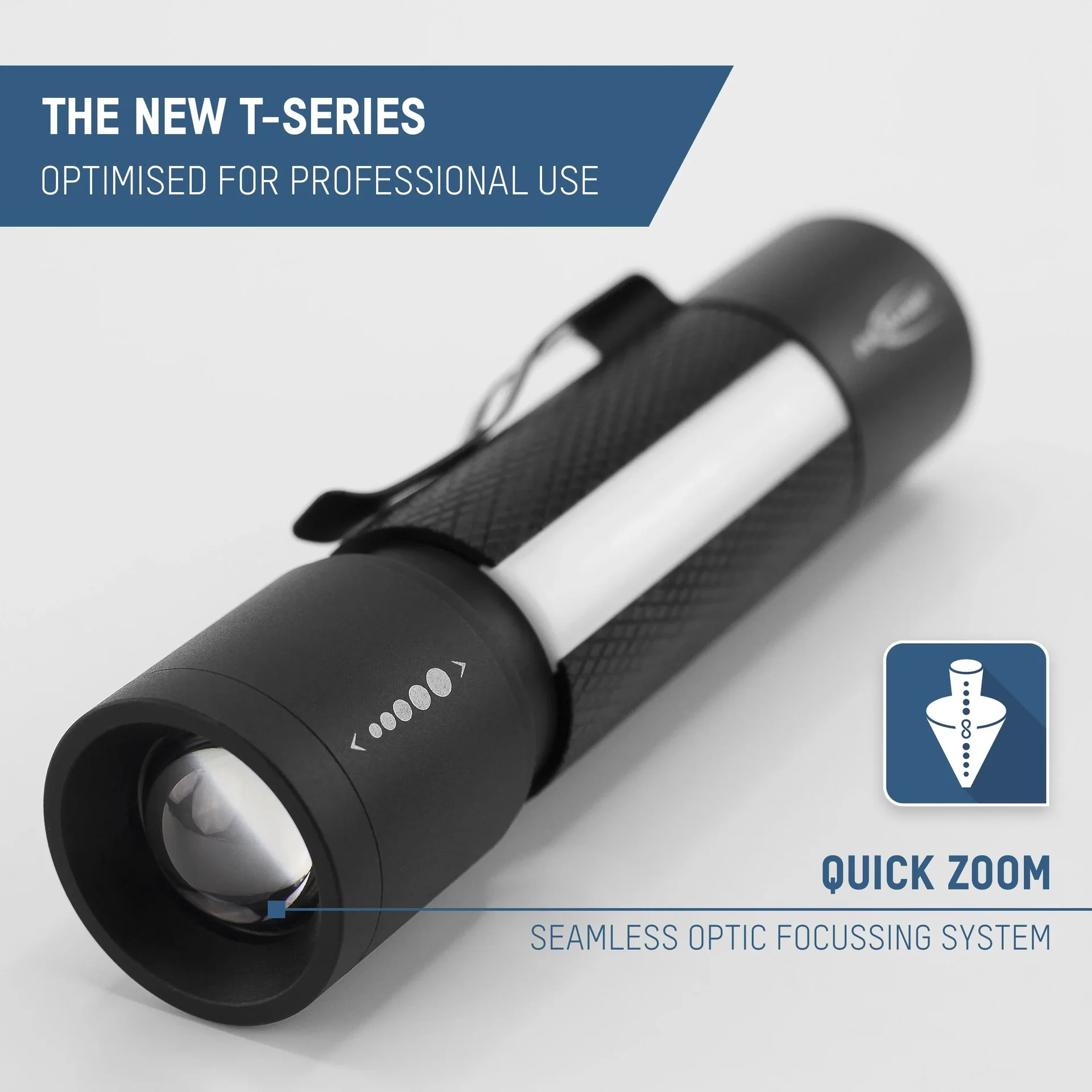 Multifunktionstaschenlampe 3in1 - fokussierbare Taschenlampe, Arbeitsleuchte und Signalleuchte - 3