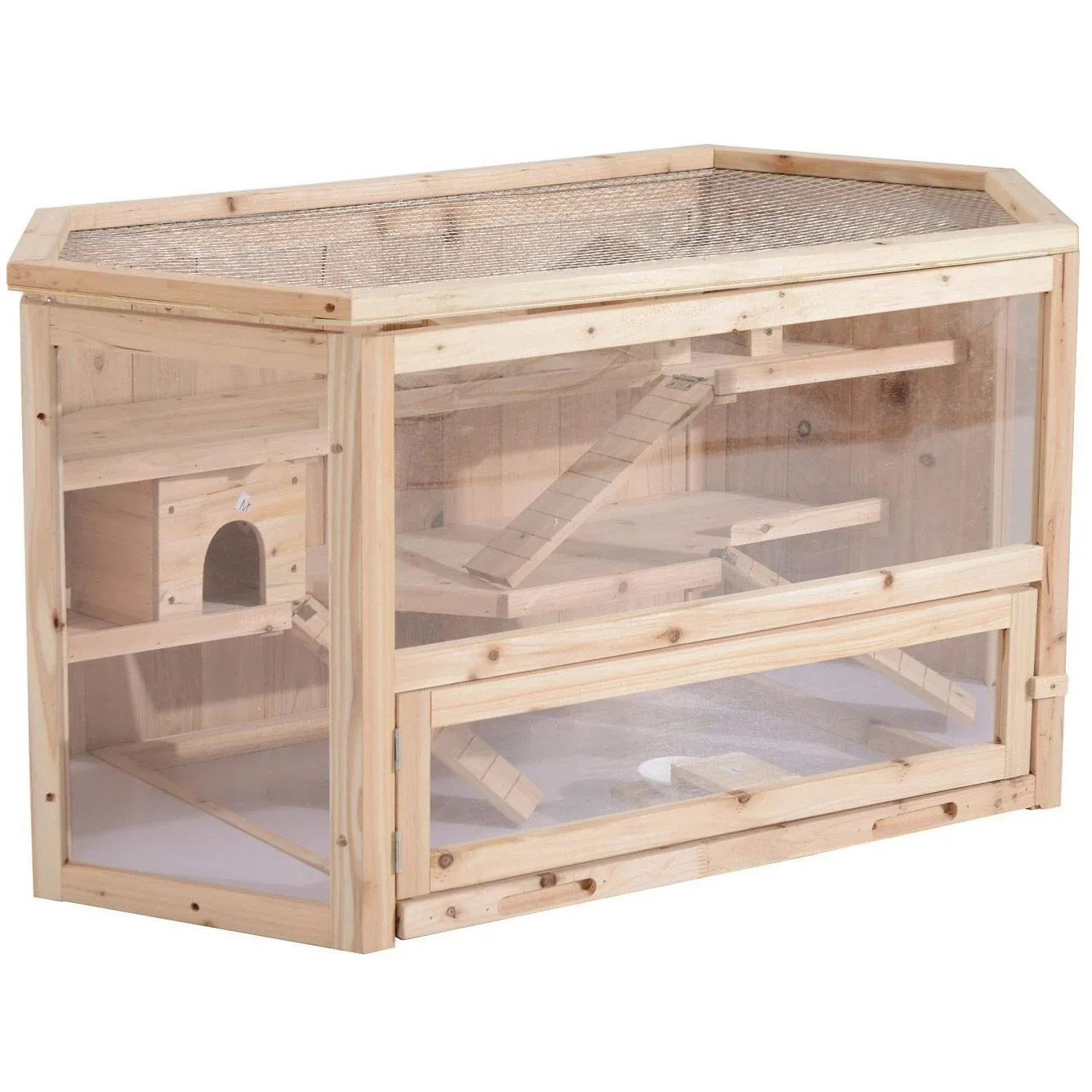 Hamsterkäfig Nagerkäfig Mäusekäfig Tannenholz Natur - 2