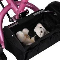 Kinderdreirad - Pink - Schiebestange, klappbares Dach, klappbare Fußstütze, Korb - 10