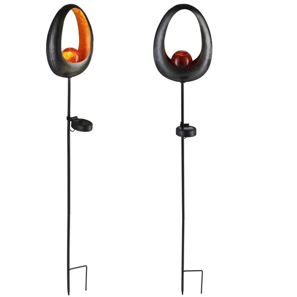 Solarleuchte Flammeneffekt Kreis - 3