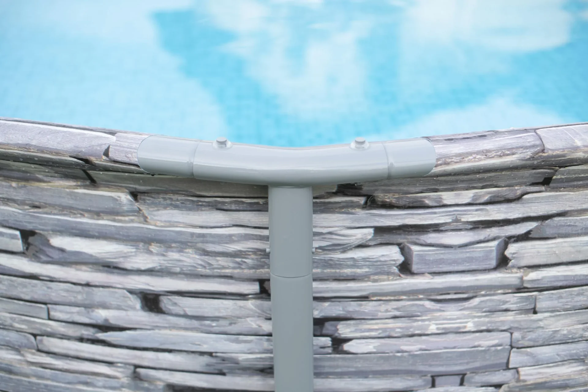Elite Frame Pool Ø427 x 107 cm Stein grau - 9