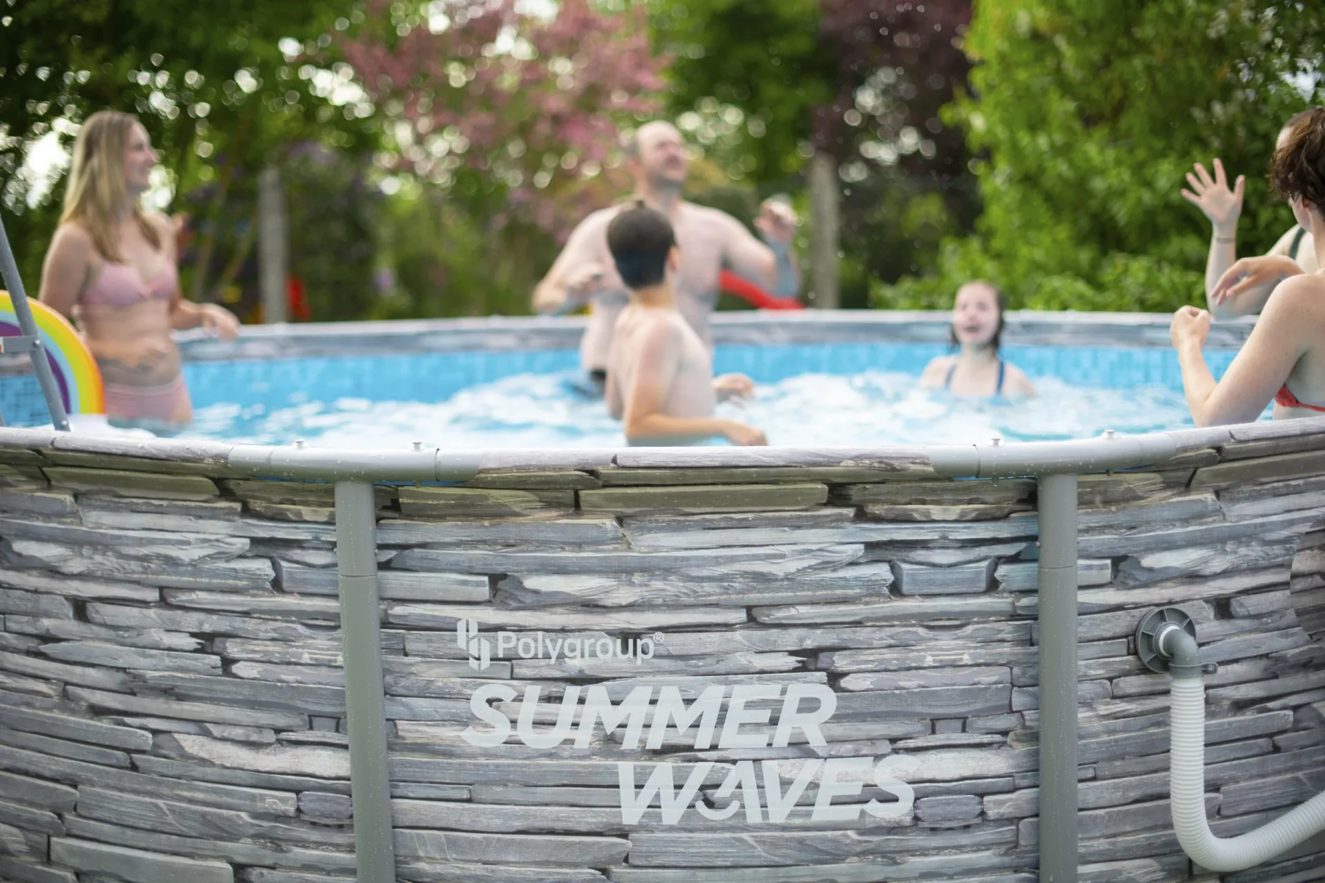 Elite Frame Pool Ø427 x 107 cm Stein grau - 10
