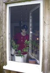 Insektenschutz - Fenster, Farbe weiß, 100 x 100 cm - 0