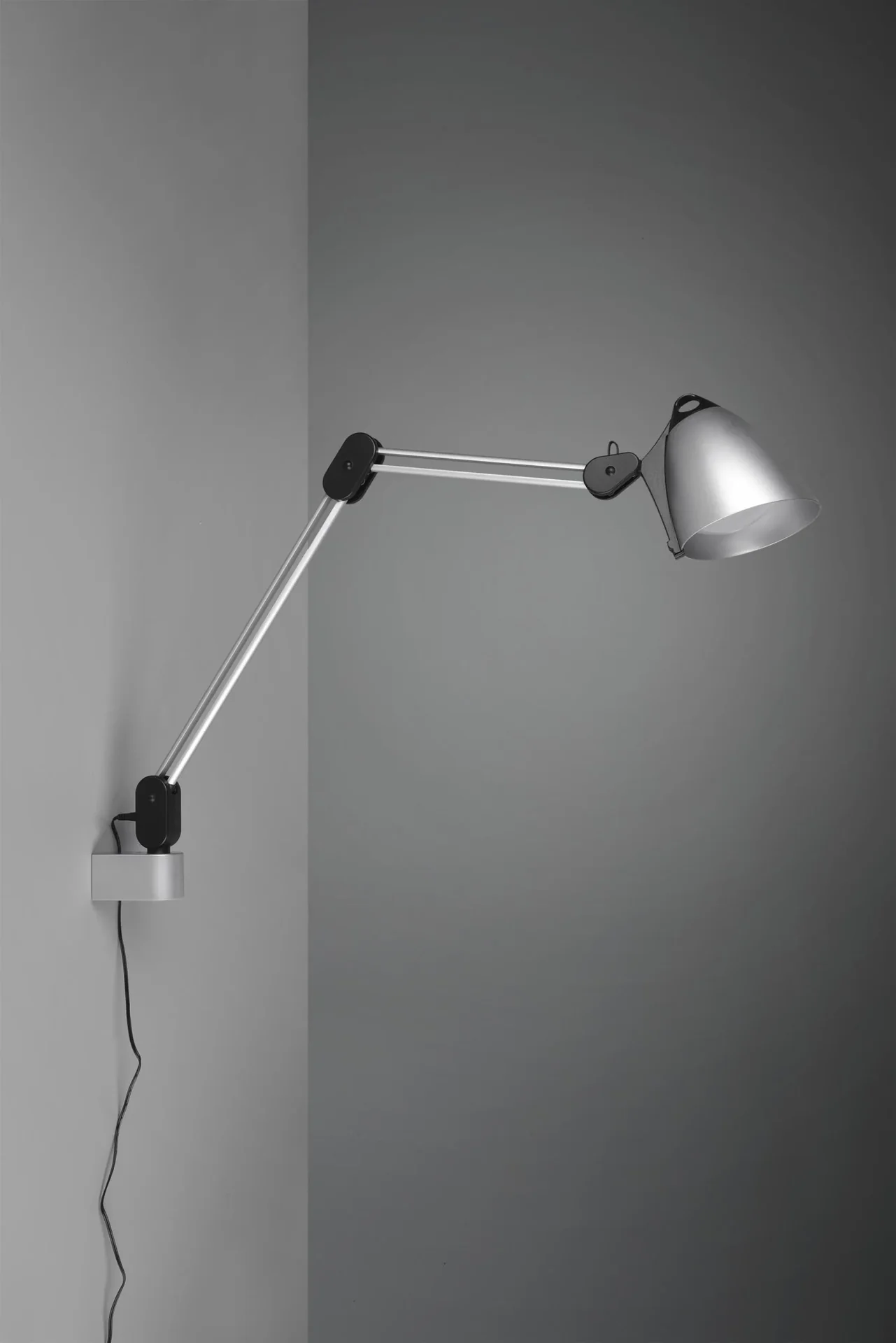 LED-Klemm-/Tisch-/Wandleuchte NADAL, 6,8W, 3000-5000K, 640 lm, Touch-Dimmer, Farbe titanfarbig/schwarz - 0