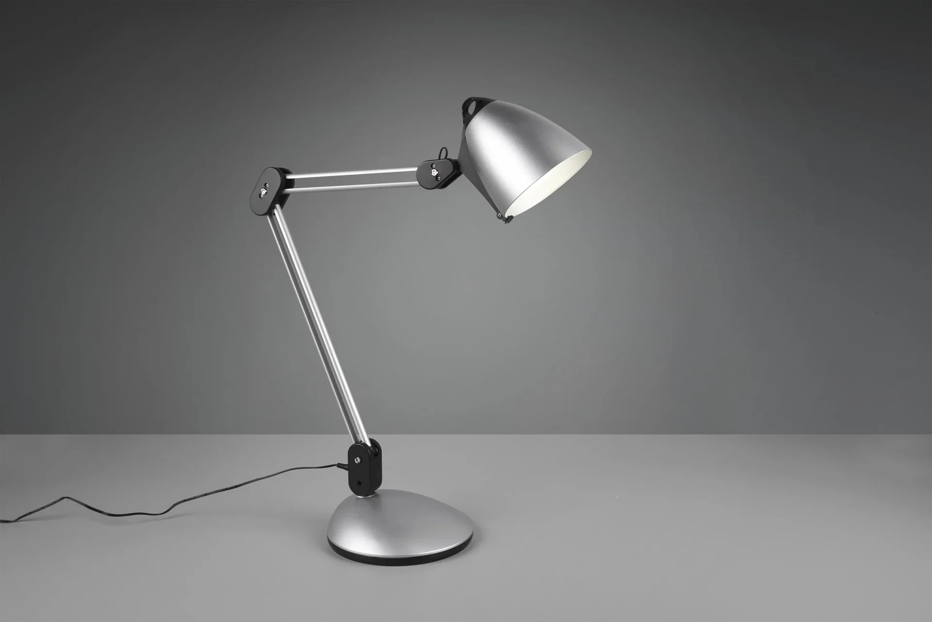 LED-Klemm-/Tisch-/Wandleuchte NADAL, 6,8W, 3000-5000K, 640 lm, Touch-Dimmer, Farbe titanfarbig/schwarz - 3