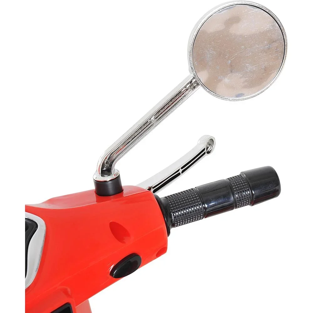 Elektro Kindermotorrad VESPA Kinderauto Weiß Rot - 1