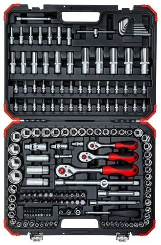 Steckschlüssel Satz 1/4+3/8+1/2 172-teilig - 1