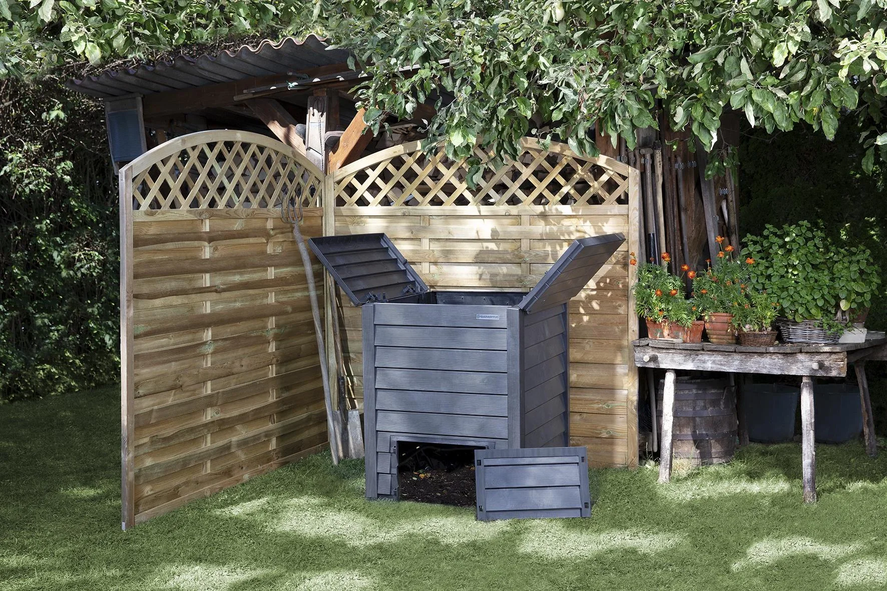 Komposter "Thermo-Wood", 400 Liter inklusive Bodengitter - 4