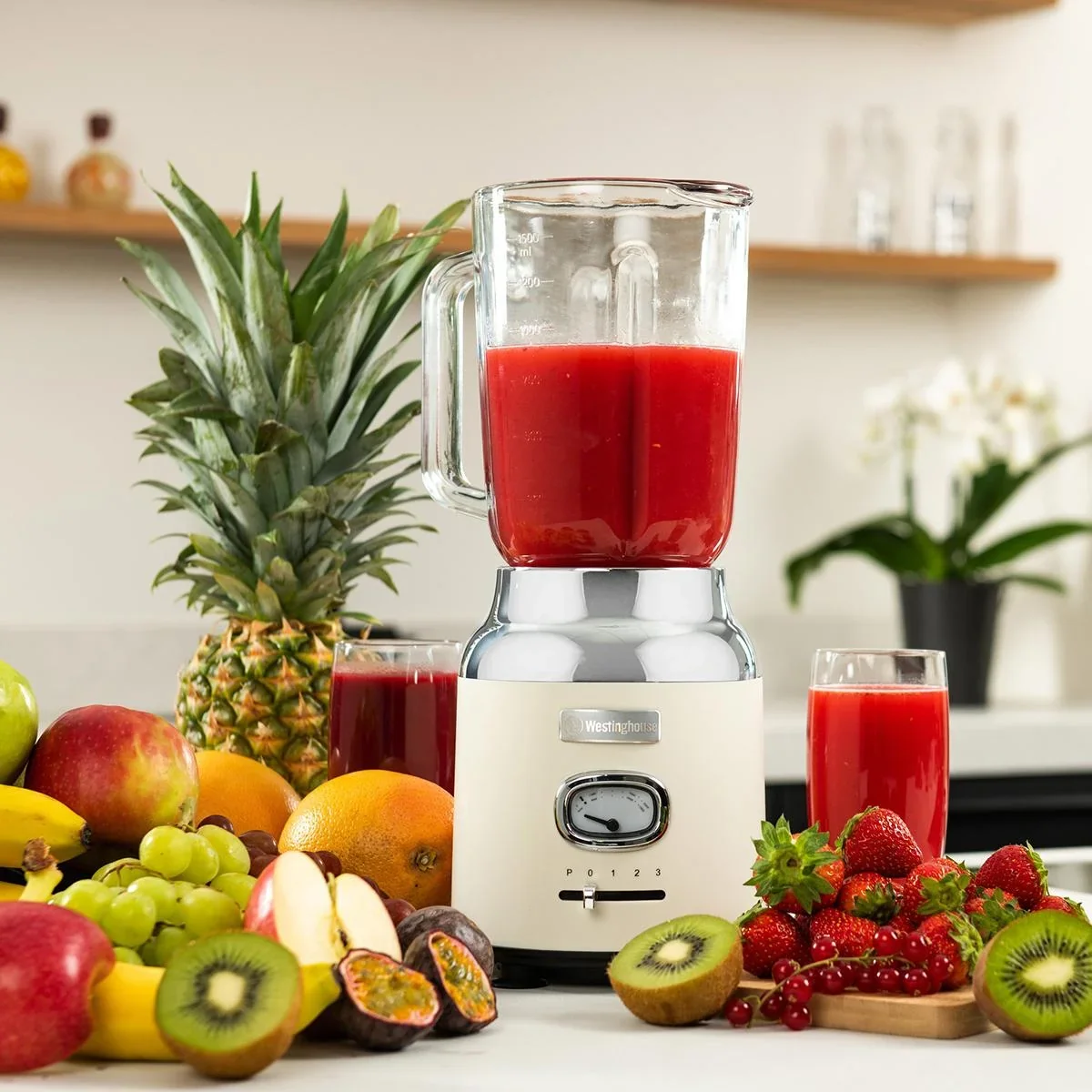 Retro Blender - Smoothie Maker - Weiß - 2