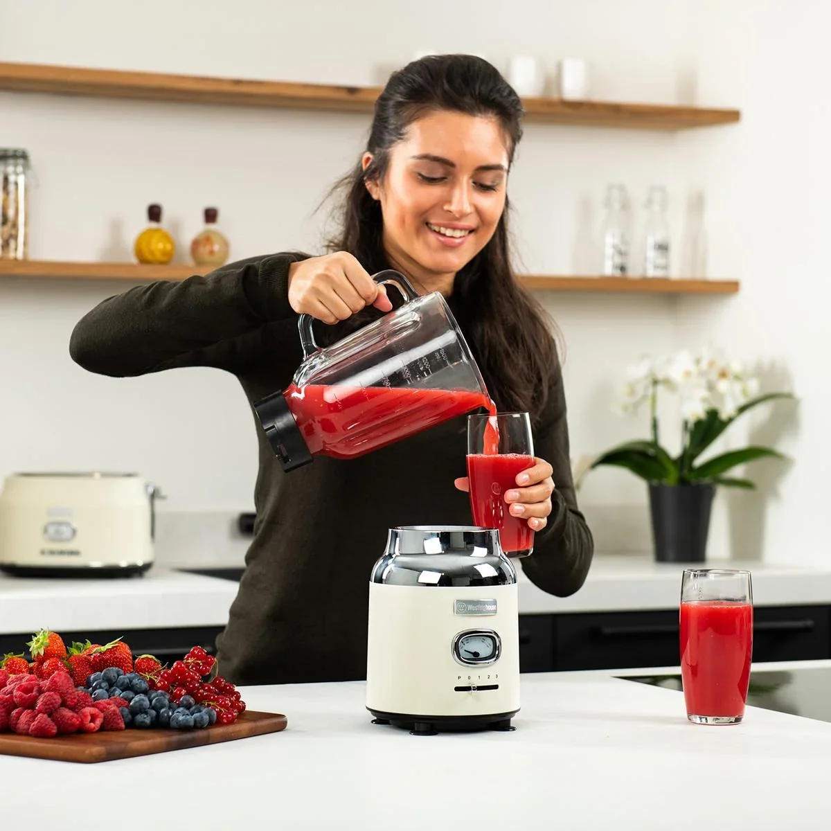 Retro Blender - Smoothie Maker - Weiß - 4