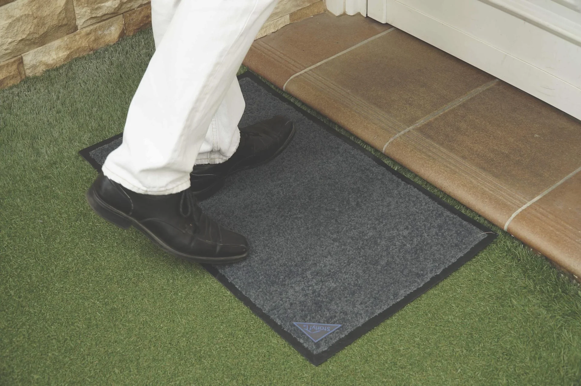 Antibakterielle Fußmatte, mit rutschfester Gummierung - 1