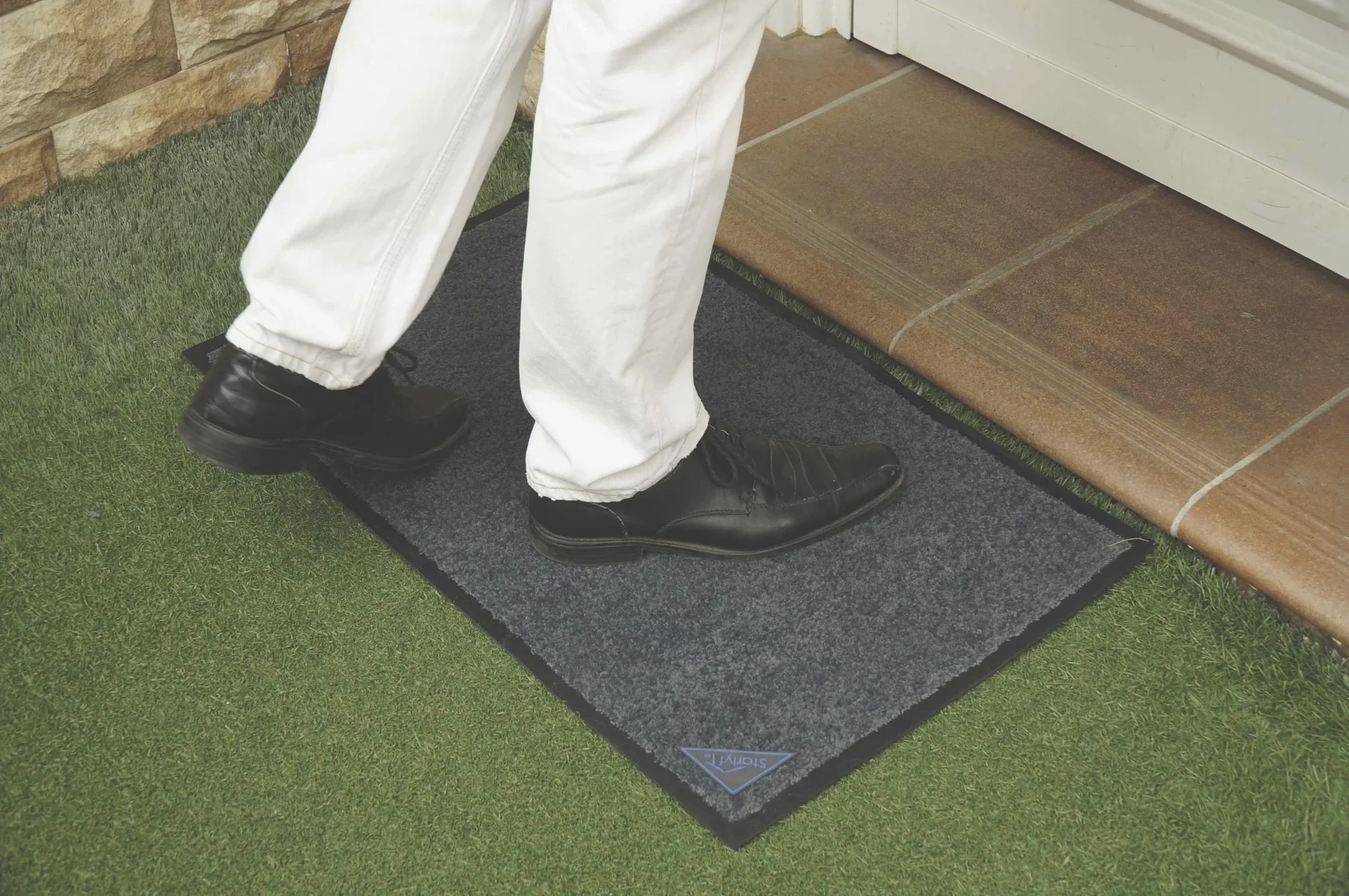 Antibakterielle Fußmatte, mit rutschfester Gummierung - 2