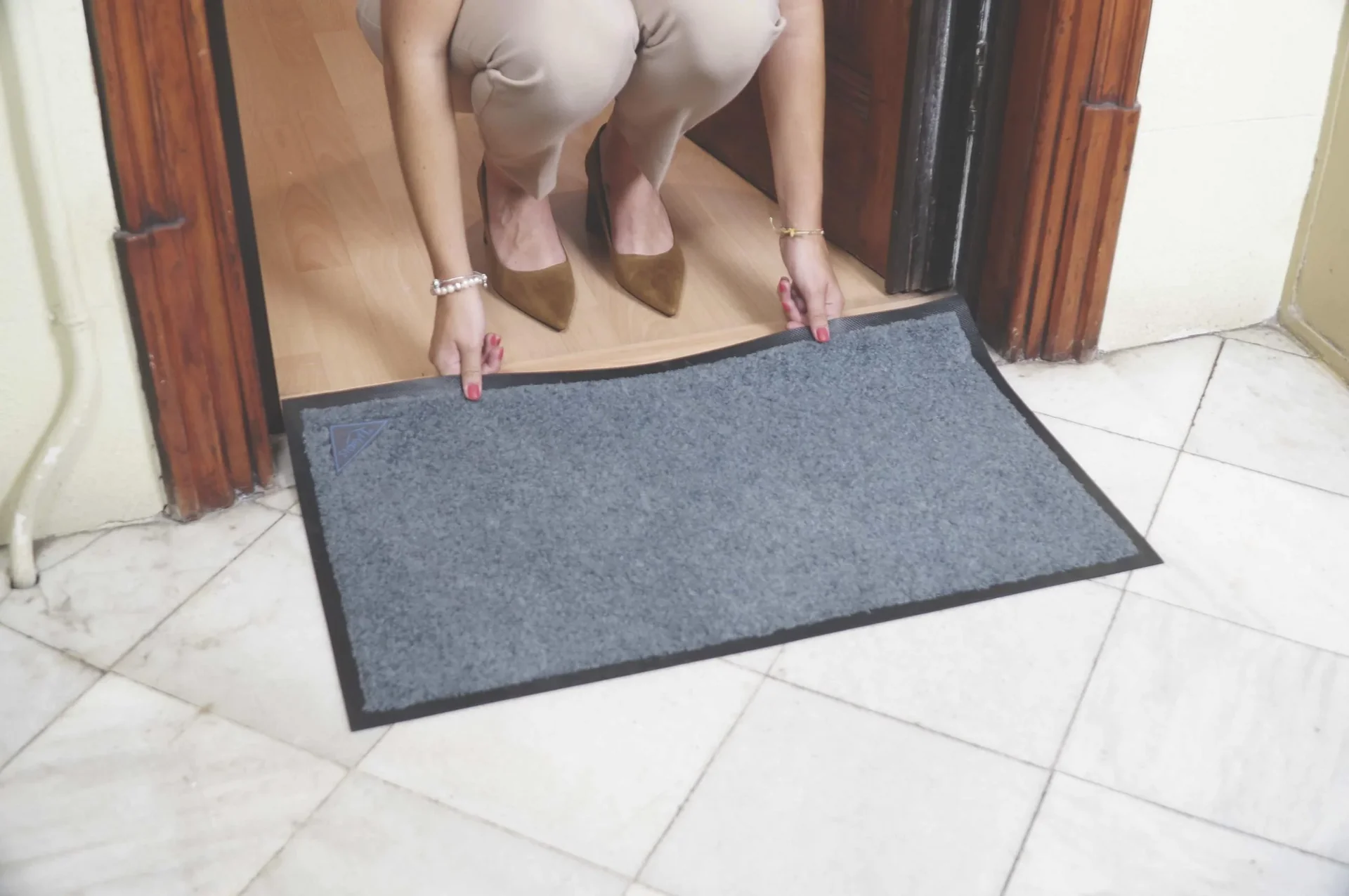 Antibakterielle Fußmatte, mit rutschfester Gummierung - 7