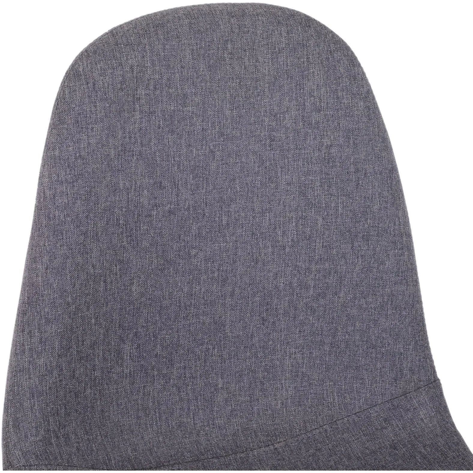 2er-Set Esszimmerstuhl Küchenstuhl mit Rückenlehne Polstersessel Metallbeine Grau 54 x 44,5 x 86 cm - 4