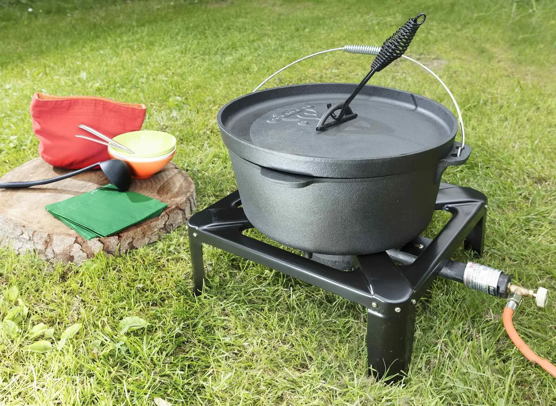 Hockerkocher inkl. Schlauch und Regler - 2