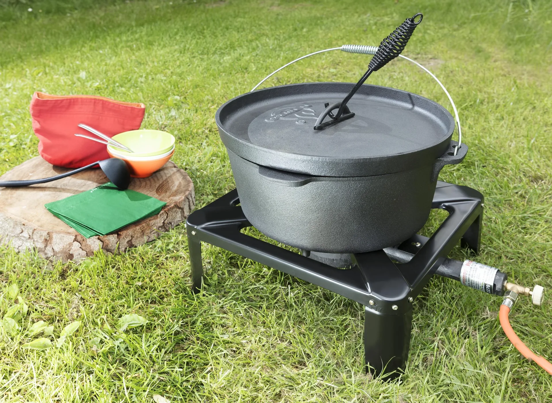 Hockerkocher inkl. Schlauch und Regler - 6