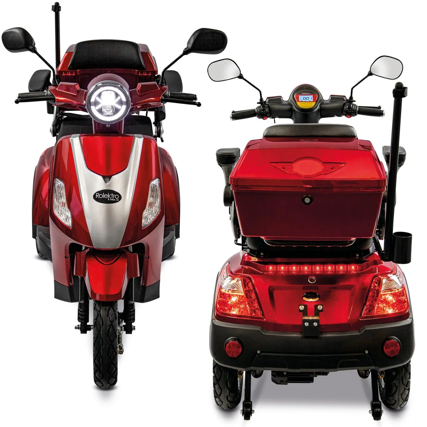 E-Trike 25 V.3, rot; 1.000 W + Straßenzulassung - 6