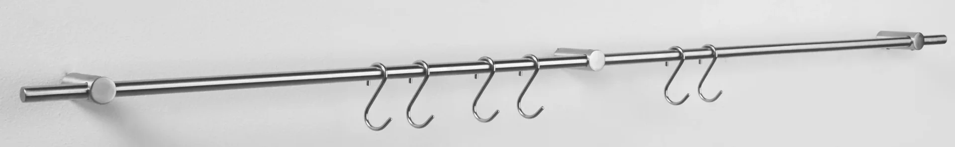 Küchenreling "Profi", mit 6 Haken, erweiterbar, 60 cm - 2