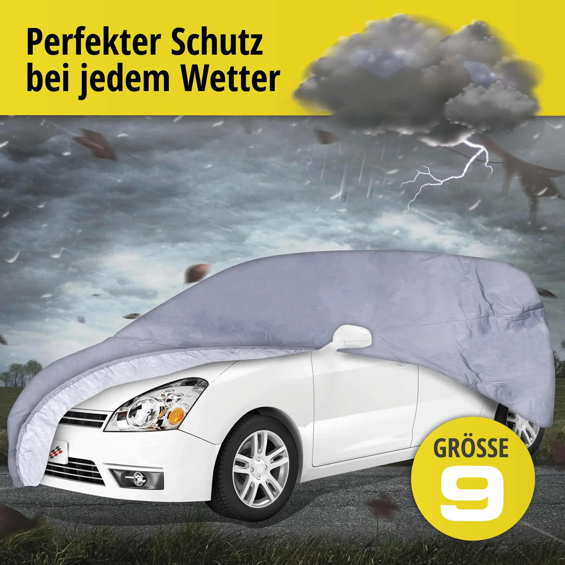 Autoabdeckplane all weather - Größe 9 - 465x180x165cm - PVC beschichtet - 7
