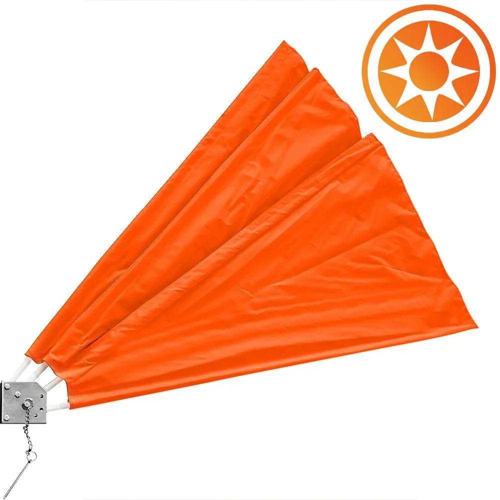 Balkonmarkise orange 140x140cm faltbar - 1