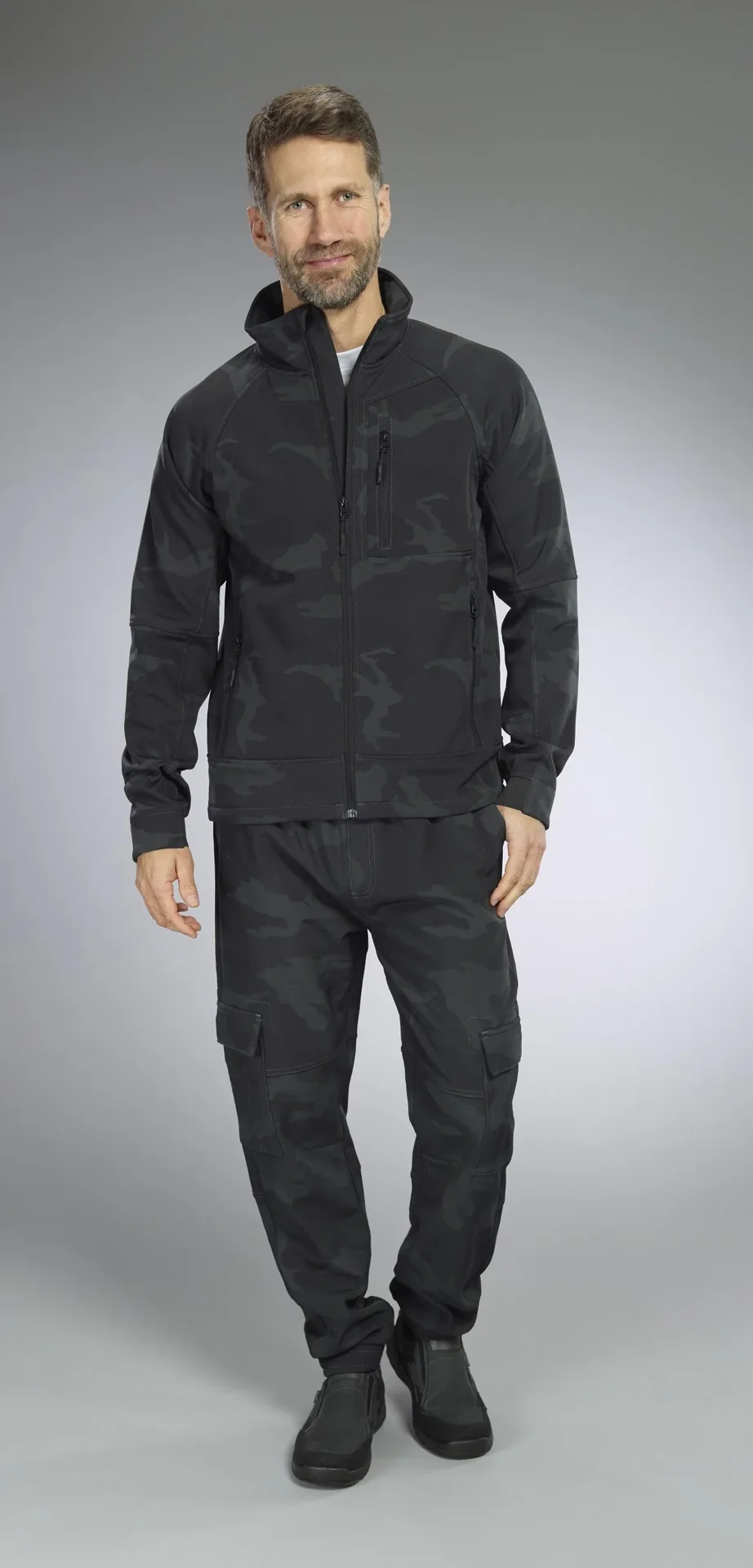 Softshelljacke, Farbe camouflage, Gr.M - 1