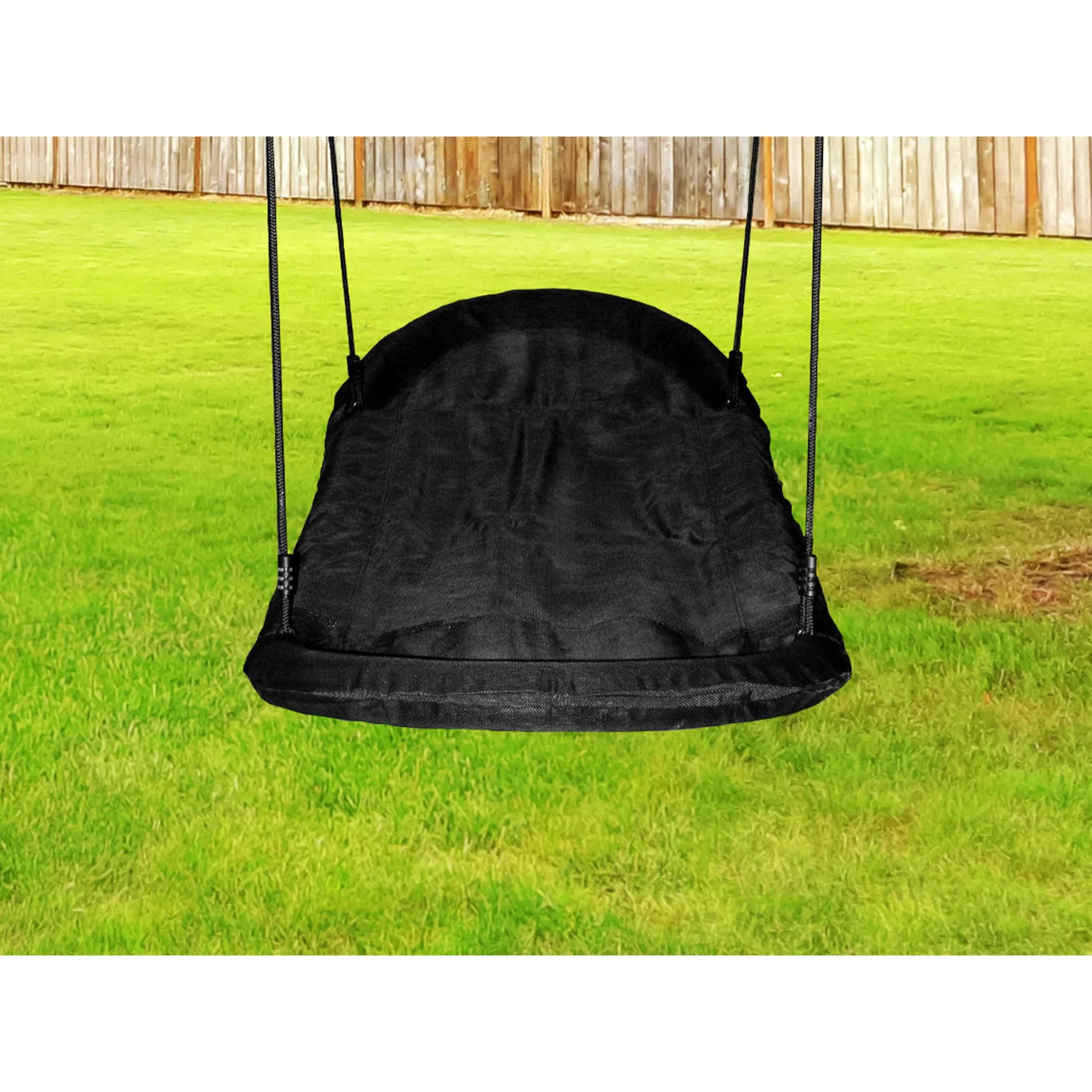 Beach Tower Spielturm mit Klettergerüst und Roxy Nestschaukel - Graue Rutsche - 5