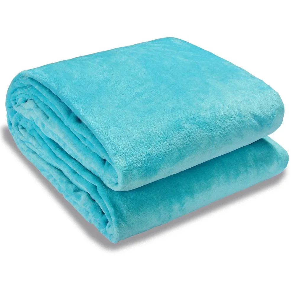 Decke - 250g - 240x220cm - hellblau - 2