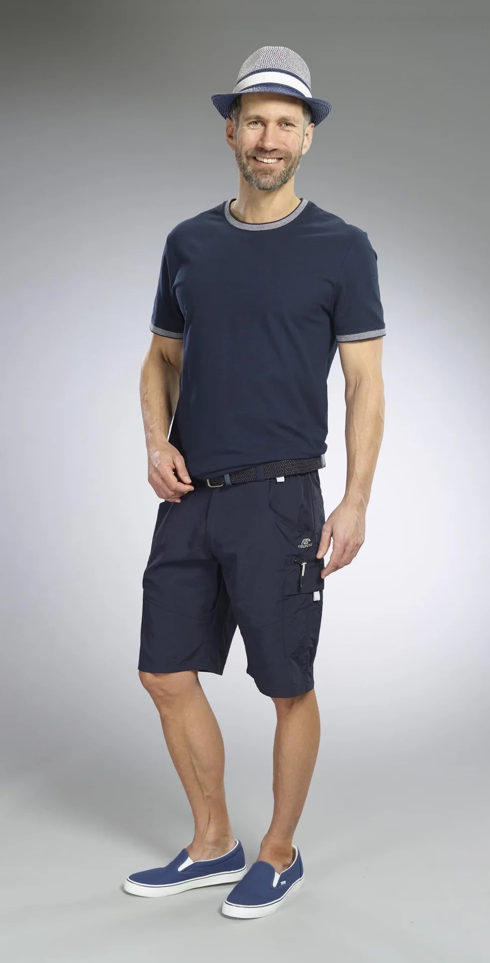 Stretch-Gürtel für Herren, superelastisch 3cm Breit, Farbe marine - 4