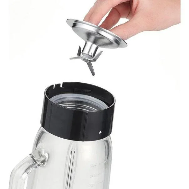 Mixer - 1 Liter - 500 Watt - Geeignet für Eis - Smoothies, Saucen, Suppe - 2