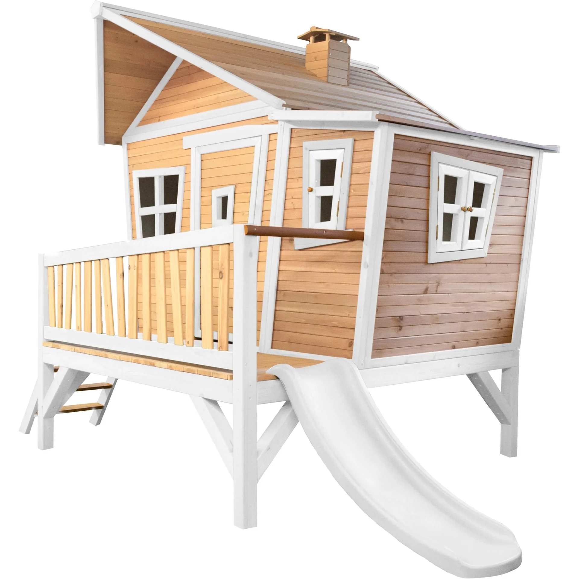 Emma Spielhaus Braun/Weiß - Weiße Rutsche - 2