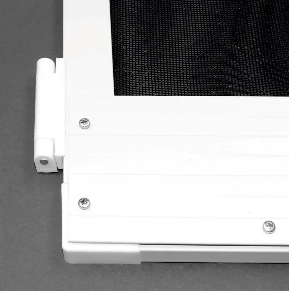 Insektenschutztür 100 x 210 cm geteilt, weiß - 3