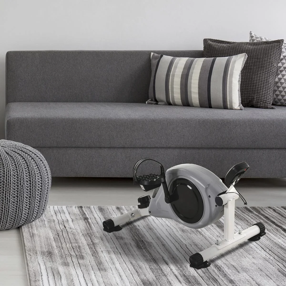 Heimtrainer mit LCD-Display grau - 1