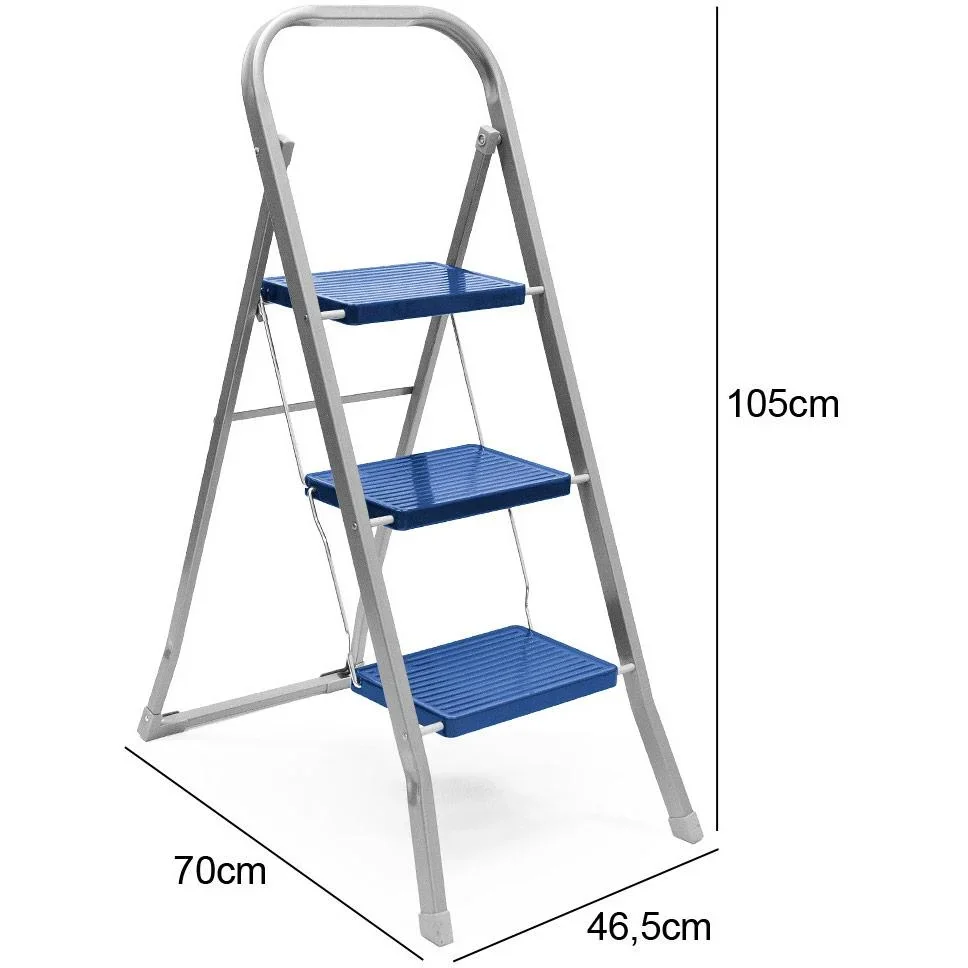 Haushaltsleiter Klappbare Treppe - 3 Stufen - max. 150kg - 0