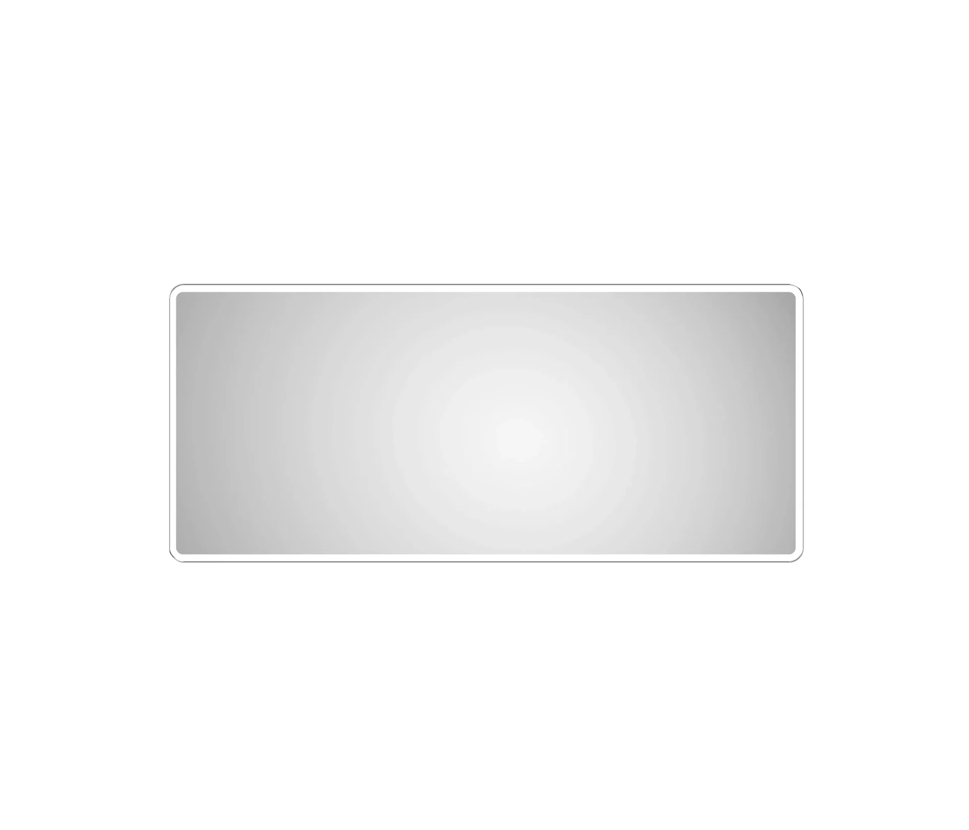 Badezimmerspiegel mit Beleuchtung, "Moon" - 160 x 70 cm - mit umlaufenden Raumlicht - Lichtfarbe neutralweiß - 1