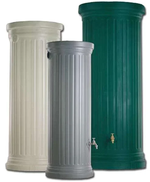 Säulentank / Regentonne "CLASSIC line", Steingrau, 1000 Liter - 0