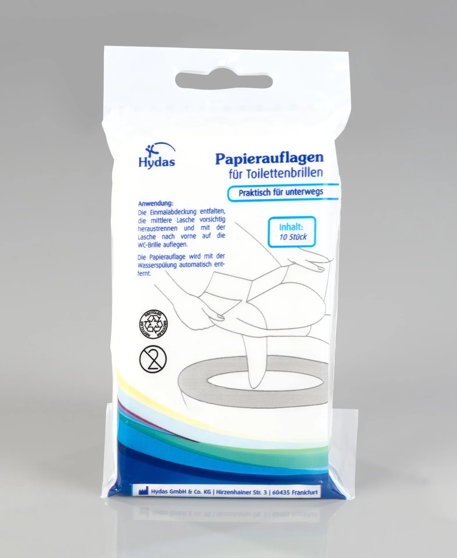 Toilettenbrillenabdeckung 10 Stück, Einweg, 5er-Pack - 2