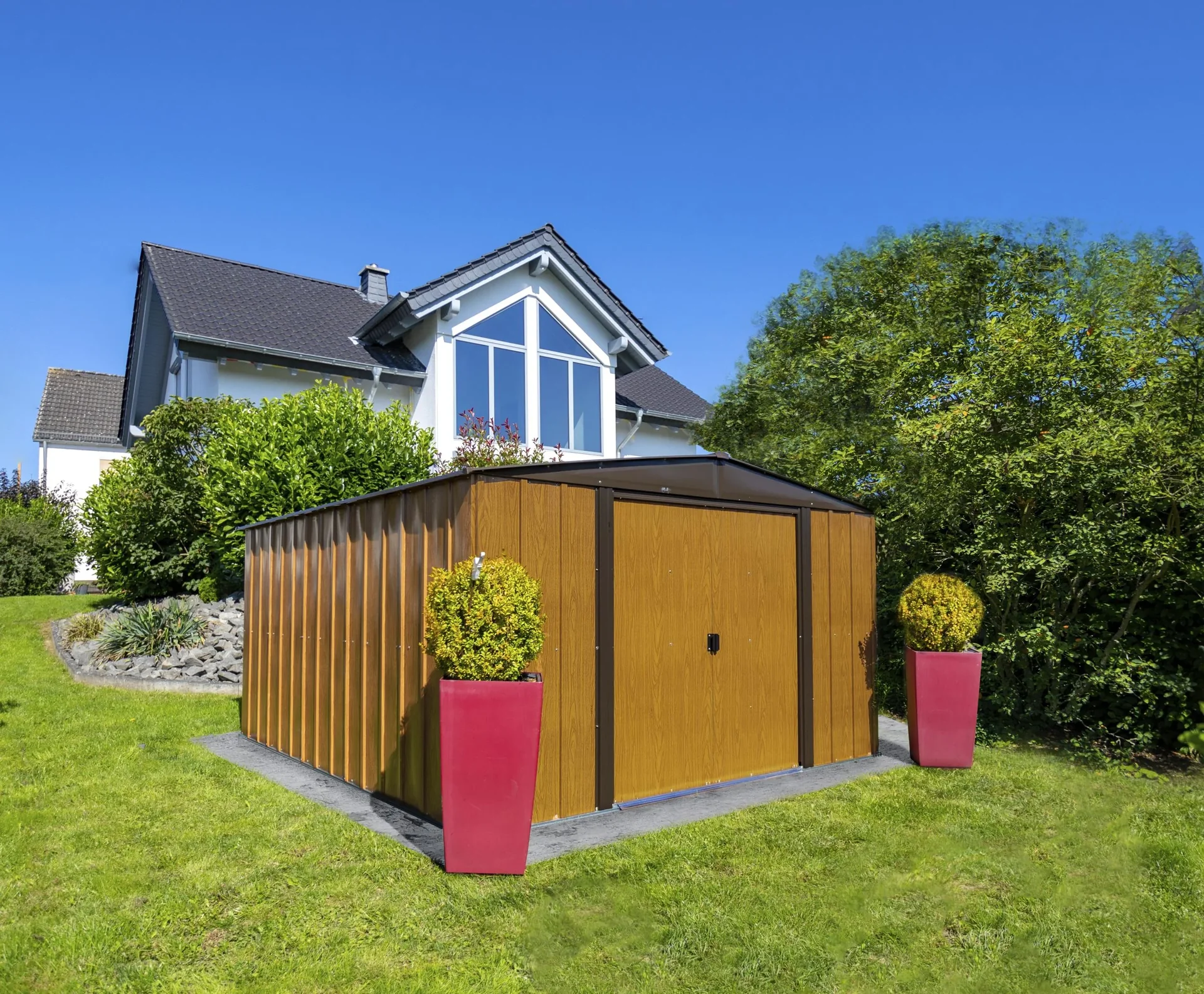 Metallgerätehaus Woodlake 10x12, 313 x 370 x 185 cm - 3