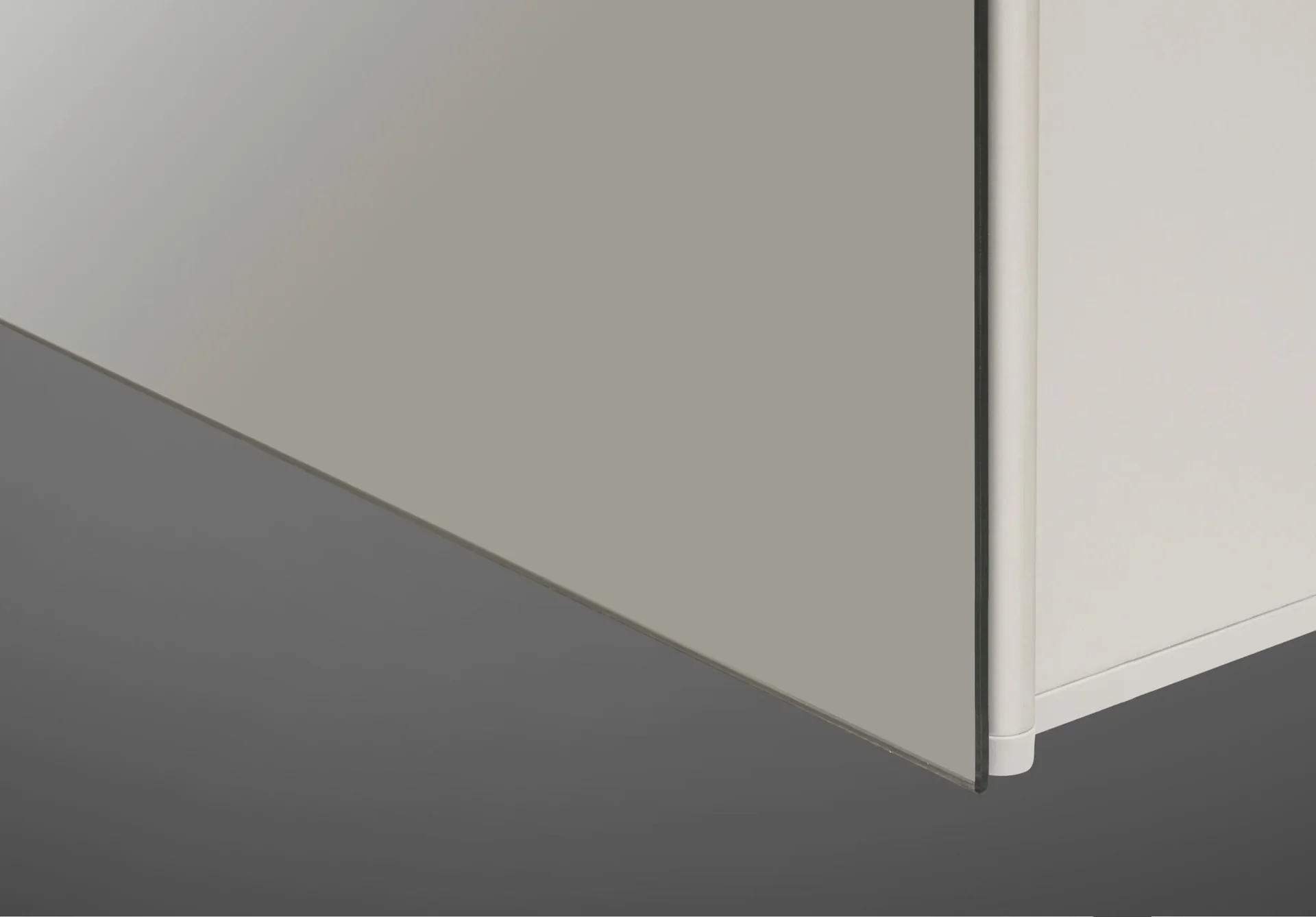 Spiegelschrank Bad mit Beleuchtung, "Mirage" - 50 x 70 cm - Lichtfarbe neutralweiß - Aluminiumkorpus - 3