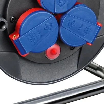 Kabeltrommel Garant Kompakt IP44, 15m Kabel in blau - 0
