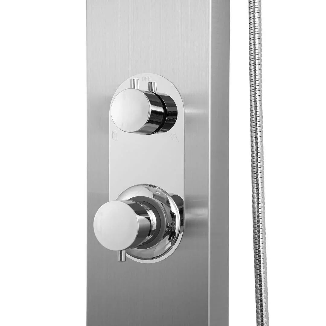 Duschpaneel Care Chrom 150x15 cm, Duschset mit 2 verschiedene Duschfunktionen - 1