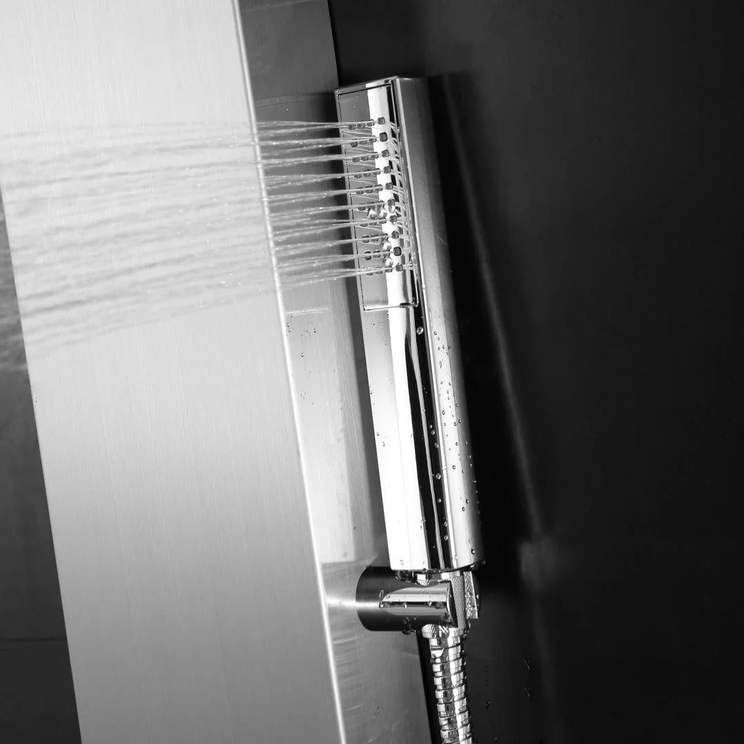 Duschpaneel Care Chrom 150x15 cm, Duschset mit 2 verschiedene Duschfunktionen - 5