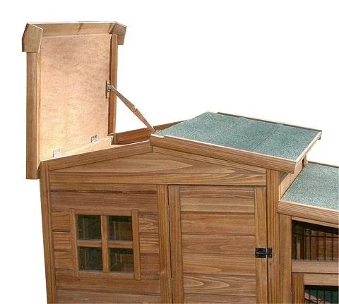 Kleintierstall inklusive Freigehege 160 x 80 x 117 cm - 2