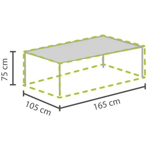 schutzhülle für gartentisch - max. 160 cm - 0