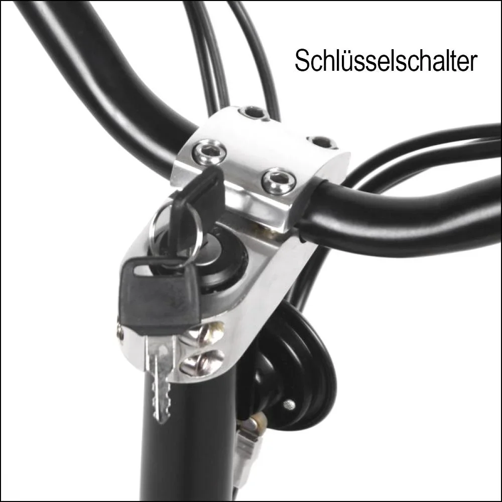E-Roller "Revoluzzer" Safety 20 km/h inklusive Blinkanlage und Gepäck-Case schwarz - 7
