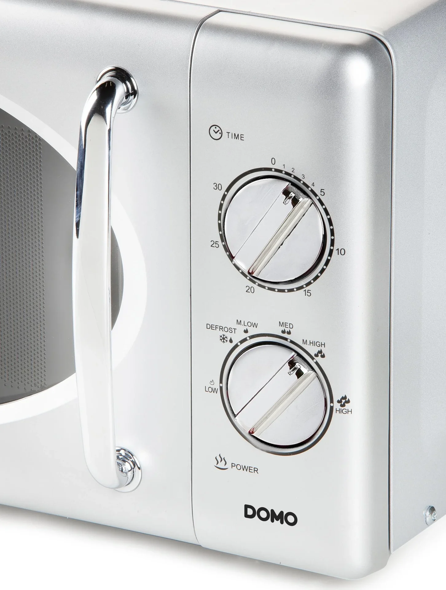 Mikrowelle "DO3020", mit Auftaufunktion und Timer, 20 Liter, 6 Leistungsstufen, Silberfarben, 700 Watt - 0