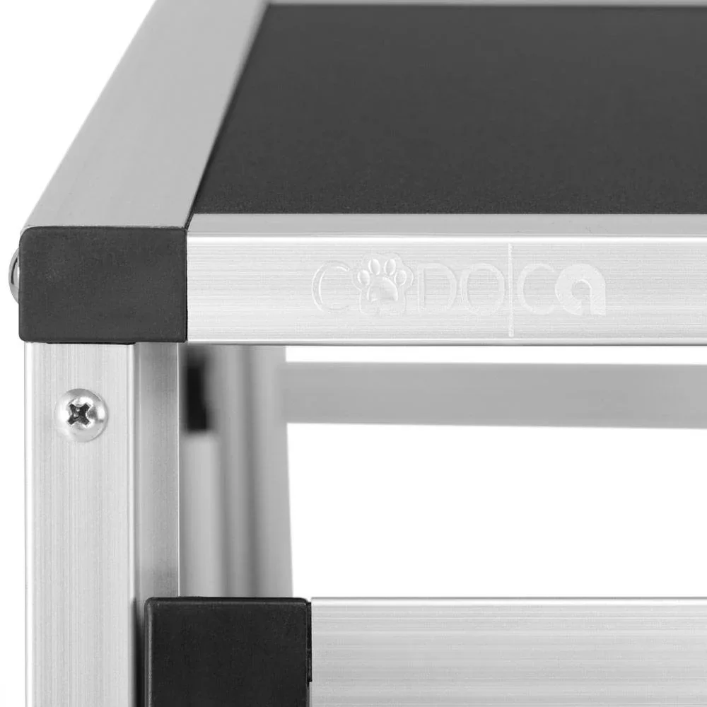 Hundetransportbox L 90x66x72cm Aluminium - 2